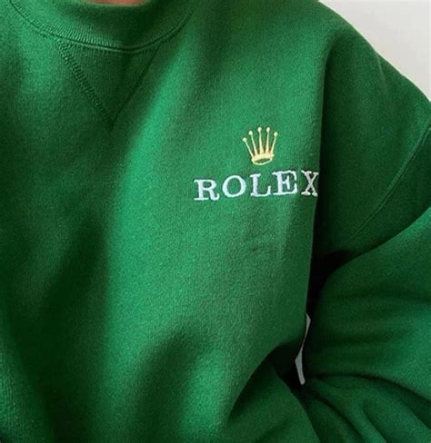 rolex green sweatshirt|rolex clothing brand.